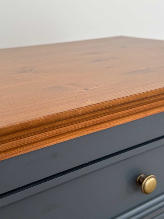 Grafitowa szafka nocna | zmontowana, okazja, outlet, 600 zł taniej !