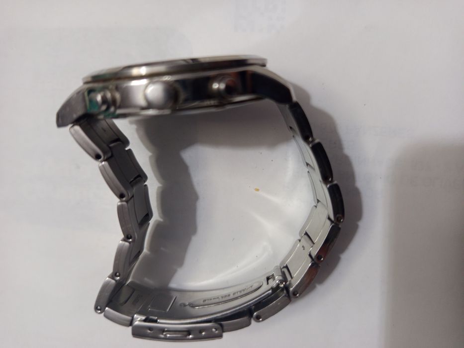 Seiko cronógrafo vidro safira como novo