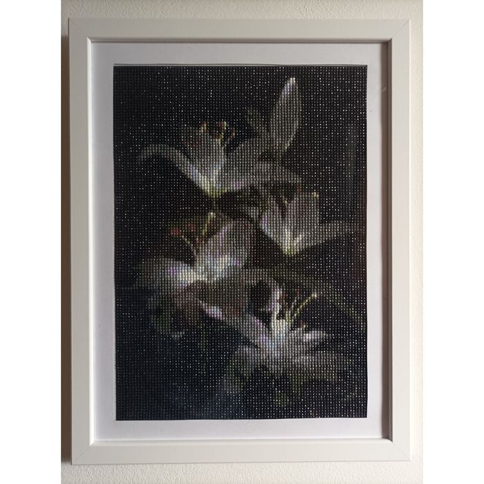 Haft diamentowy gotowy obraz Lilie