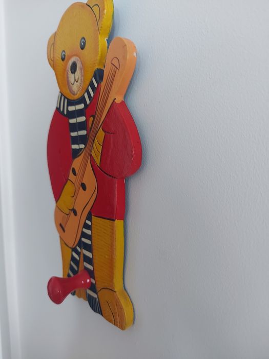 Cabide de parede em Madeira - Urso