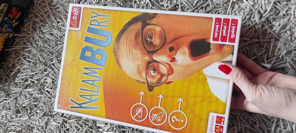 Gra Kalambury Trefl 6+ plansza pionki karty