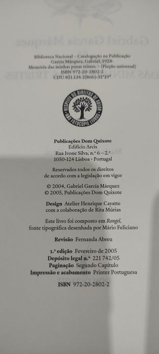 Gabriel García Márquez memórias das minhas putas tristes