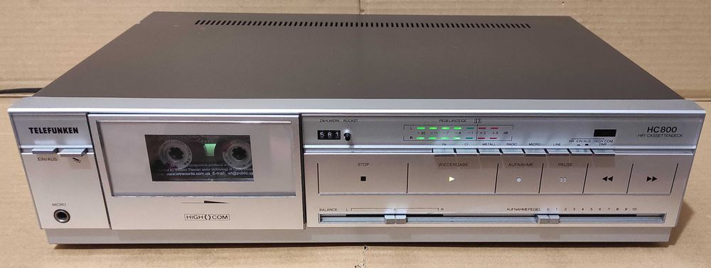 Кассетная дека Telefunken HC 800