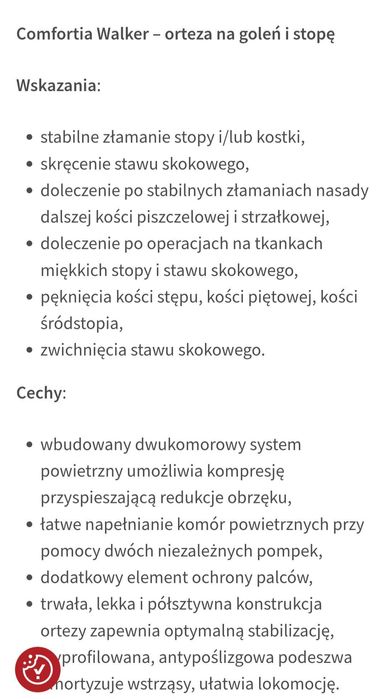 Comfortia Walker – orteza na goleń i stopę L