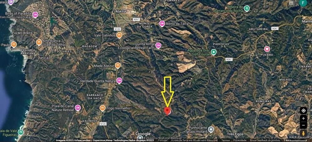 Terreno com Ruína Legalizada – 11,85 ha – Aljezur