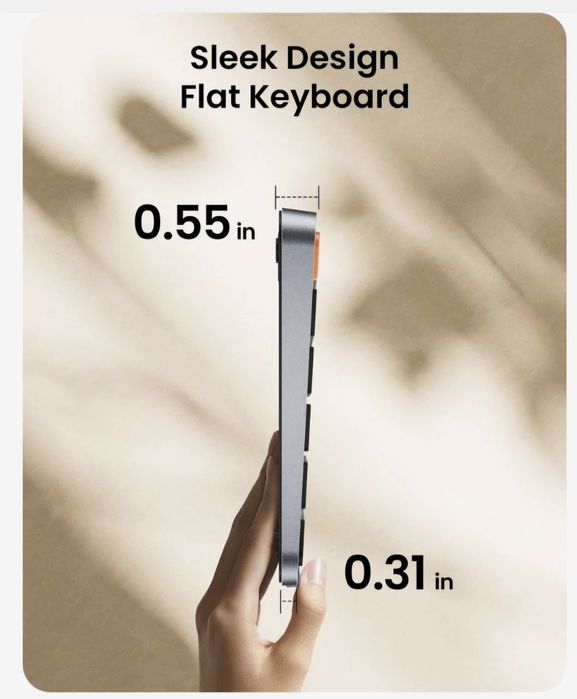klawiatura ProtoArc K90-A (Multi-Device Backlit Bluetooth Mac Keyboard)  do Apple (Mac, iPad)