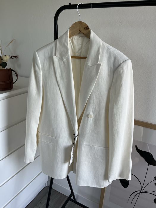 Лляний оверсайз піджак zara
