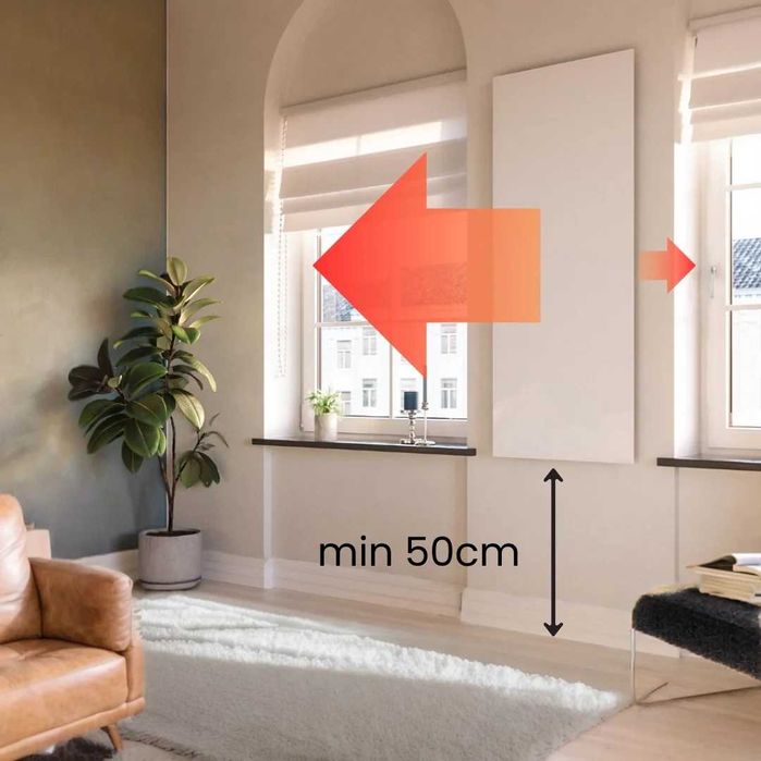 Panel grzewczy Grossmann Infra Isp 1100 W, 230 V z  termostatem TS10