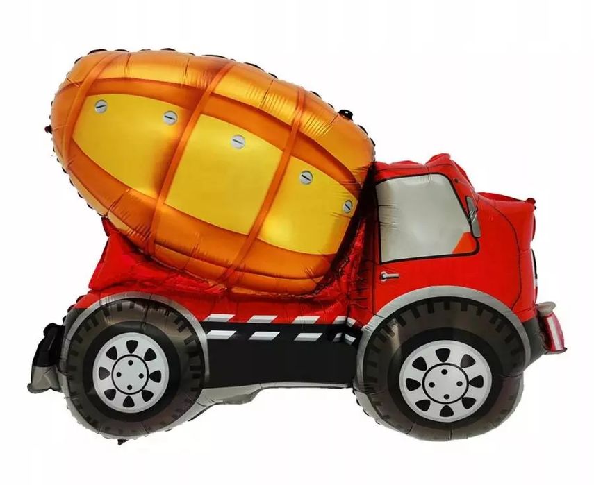 Balon foliowy Betoniarka, 47x67 cm. Nowy Produkt