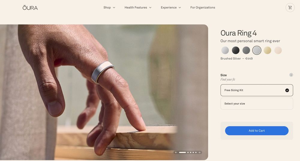 Oura Ring 4 Silver T12 - NOVO/Selado - Entrega Imediata (-15%)