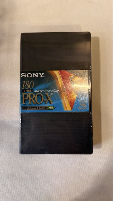 5 cassetes SELADAS VHS | Sony PRO-X + Maxell GX Black + Mitsubishi