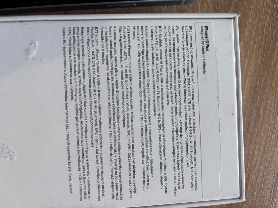 iPhone 15plus 128gb biały
