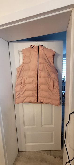 PRIMARK* Bezrękawnik pudrowy róż długi*50/52