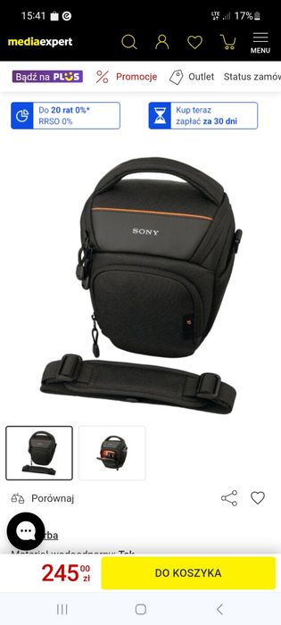 Torba LUSTRZANKA SONY Alpha  A55 A57