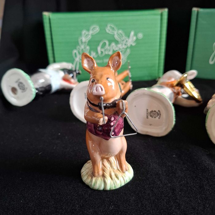 Coleção de figuras de animais em cerâmica original John Beswick