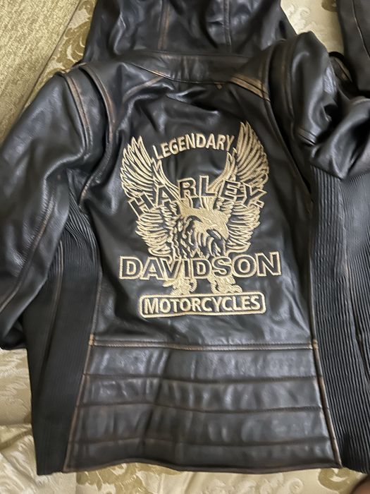 кожанна куртка, оригинал, настоящая кожа, HARLEY DAVIDSON