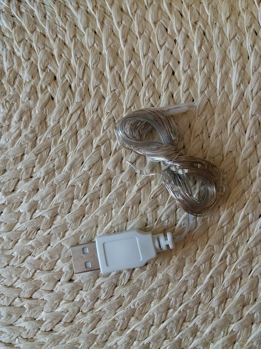 Lampki led na druciku USB fioletowo-niebieskie 5m