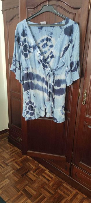 Blusa Azul Traçada XL