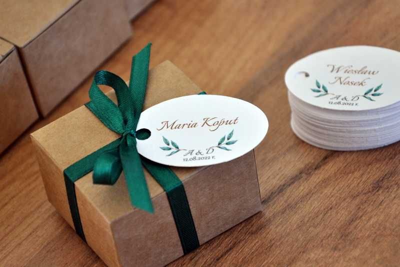 Winietka Pudełeczka na podziękowanie dla gości 2w1