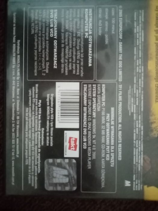 Człowiek pies film VCD