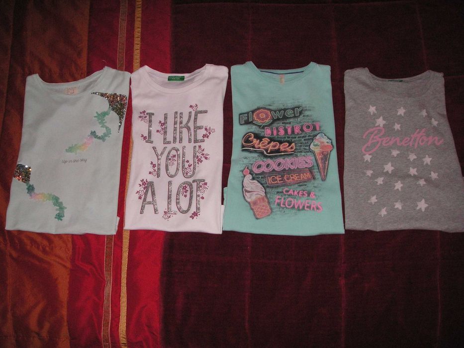 Zara T-Shirts Size 6 and Benetton T-Shirts Ages 6–7