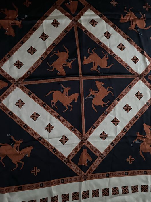 Apaszka chustka jedwabna jedwab 85x85 cm konie