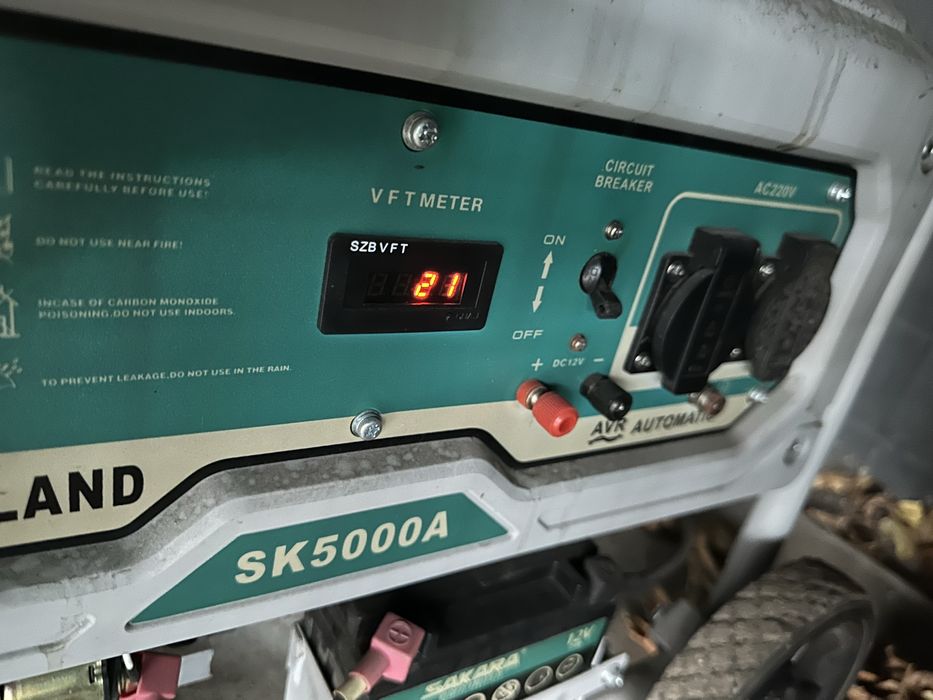 Бензиновий генератор SAKARA SK5000A як новий