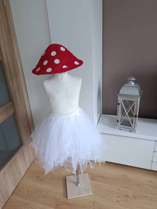 Strój karnawałowy MUCHOMOREK MUCHOMOR GRZYB 140/152 (349)