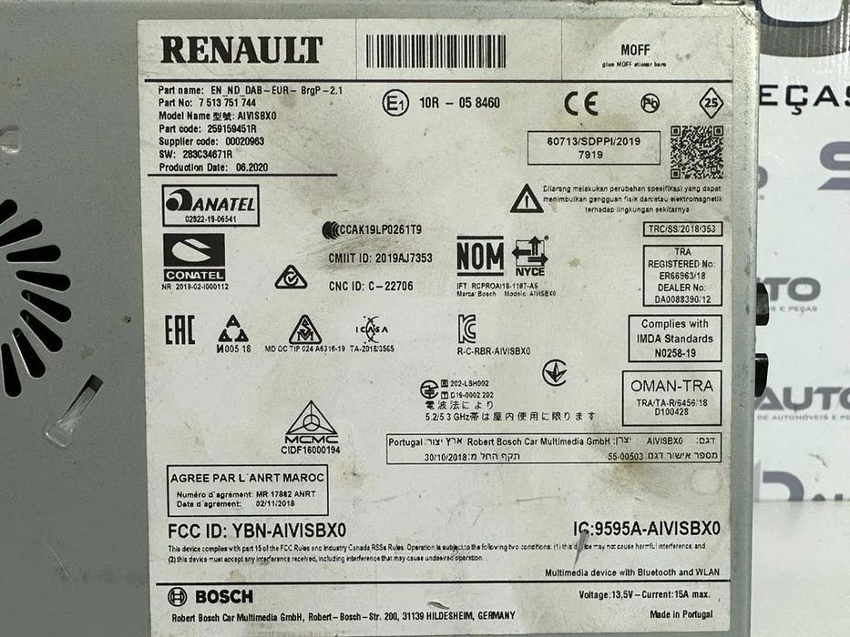 Rádio - Renault Captur II (2020)