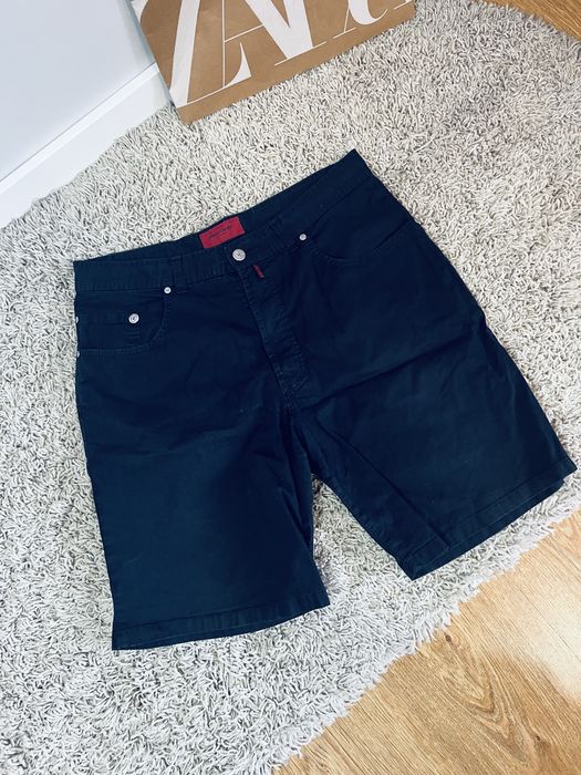 Granatowe spodenki szorty pierre cardin szorty cargo rozm S