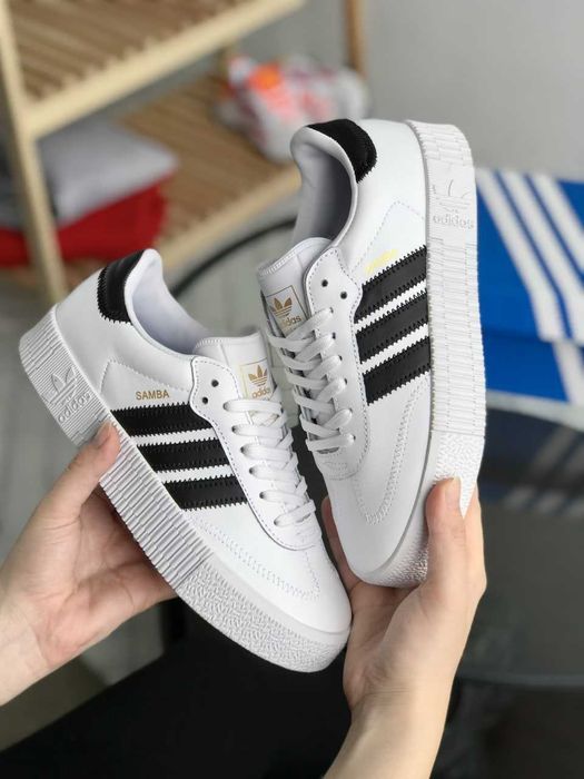 Кросівки Adidas Samba Rose Classic White/Black premium