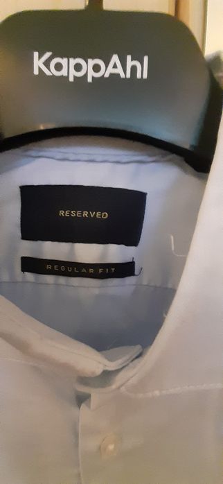 Koszula błękitna reserved niebieska męska 39 regular fit