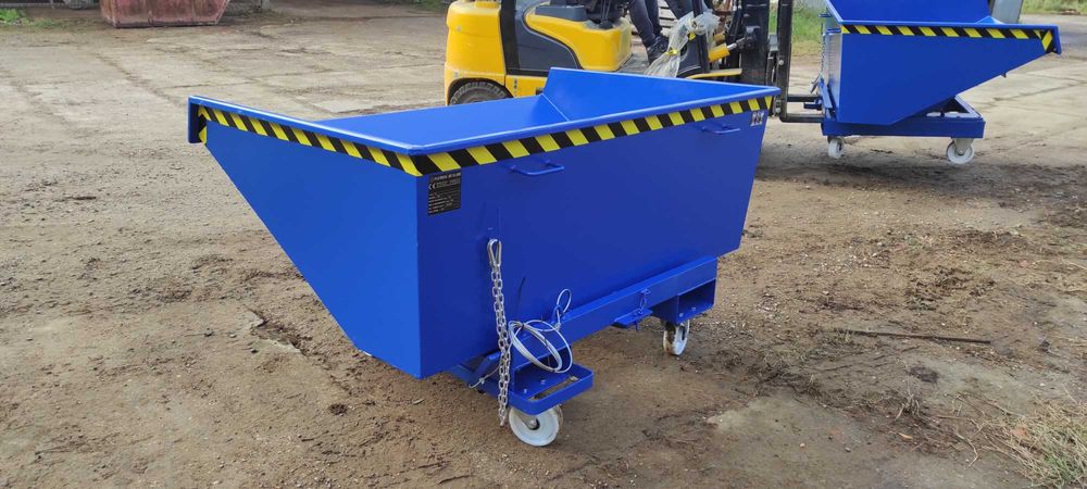 Kontener TK 800 litrów, do obsługi przez wózki widlowe