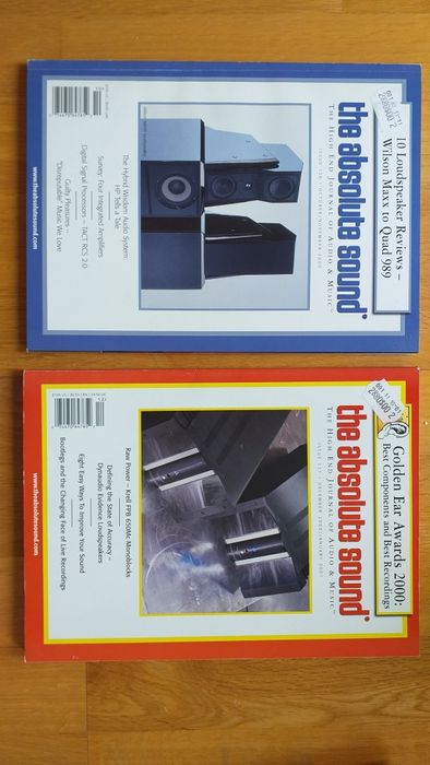 15 edições da revista de audio Absolute Sound