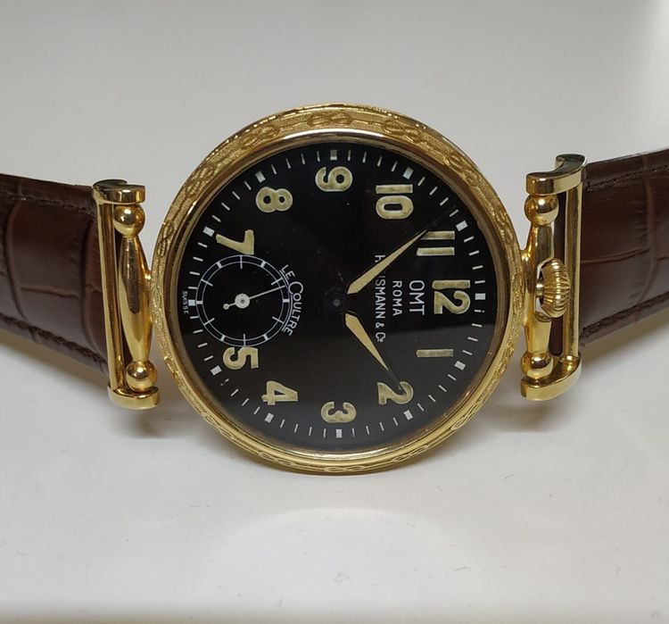 Wojskowy Jaeger Le Coultre  pasówka ze statku powietrznego Roma 40 mm