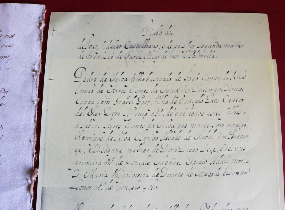 Título dos Silvas extenso manuscrito genealógico, S.XI a XV