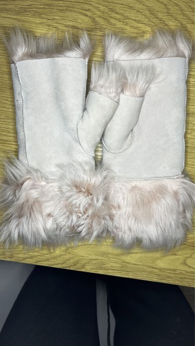 Митенки варежки перчатки из натуральный меха