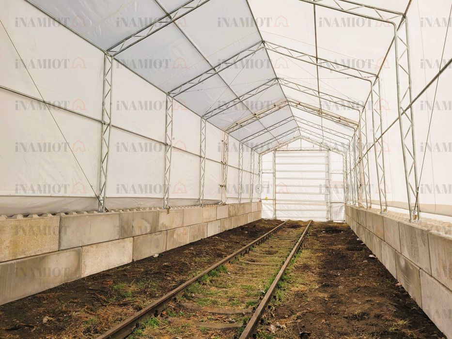 Hala namiotowa łukowa 6x10x5x3 magazyn konstrukcja ocynkowana.