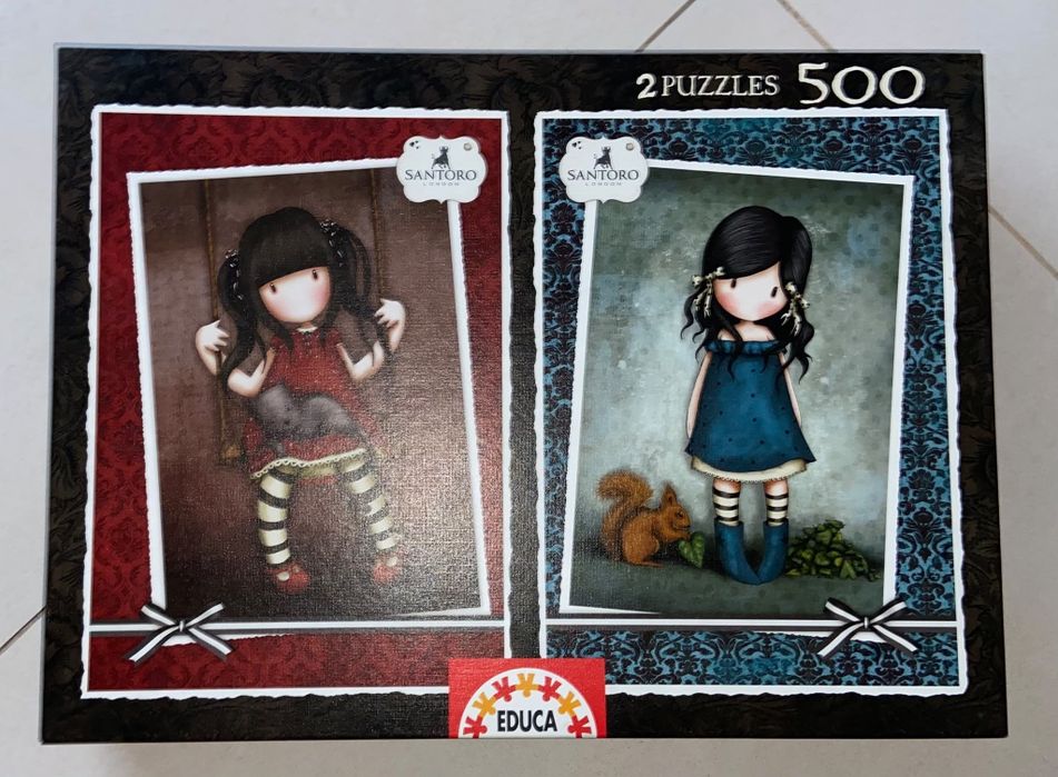 Puzzles 500 peças Santoro EDUCA - vários