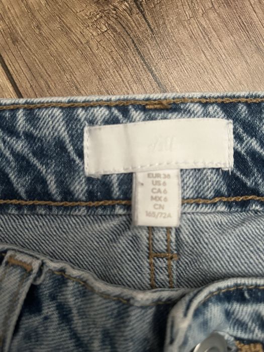 Spodnie jeansy mom HM 38
