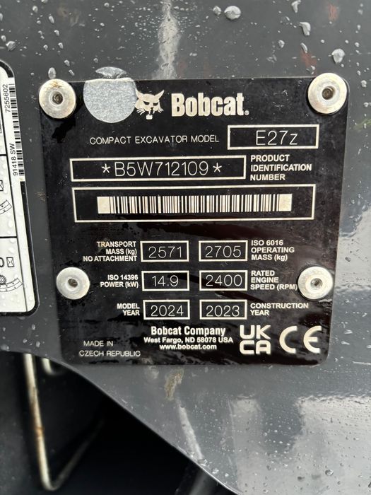 Minikoparka Bobcat e27z
