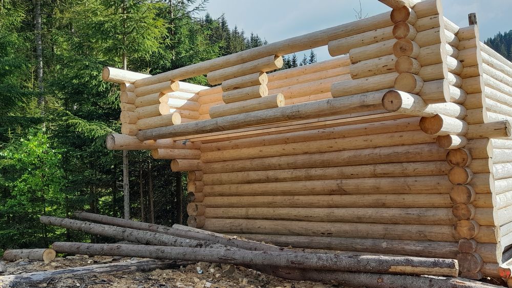 Продається готовий сухий сруб з зимнього лісу!