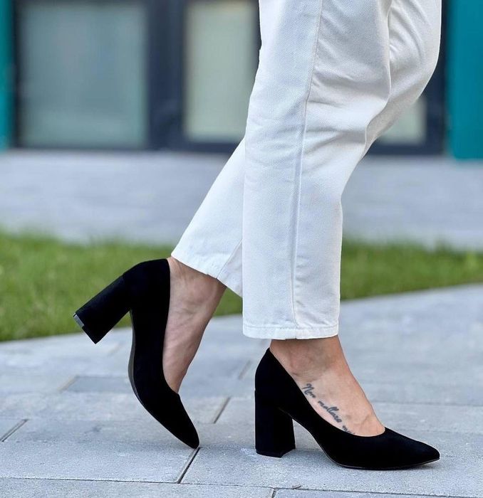 Замшевые туфли классика