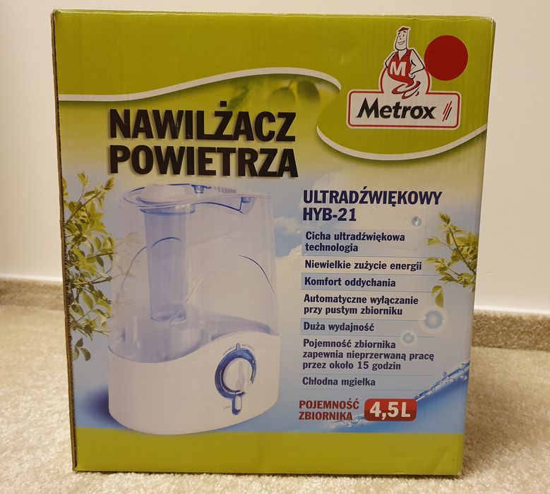 Ultradźwiekowy nawilżacz powietrza Metrox