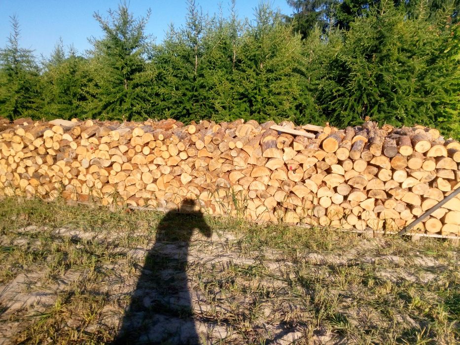 Sucha dębina kominkowa i do zwykłego pieca .