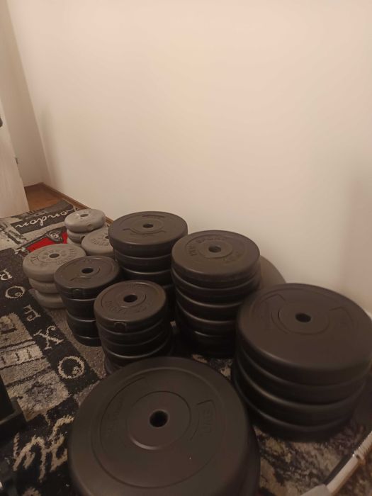 Ławka do wyciskania+ gryfy + obciążenie