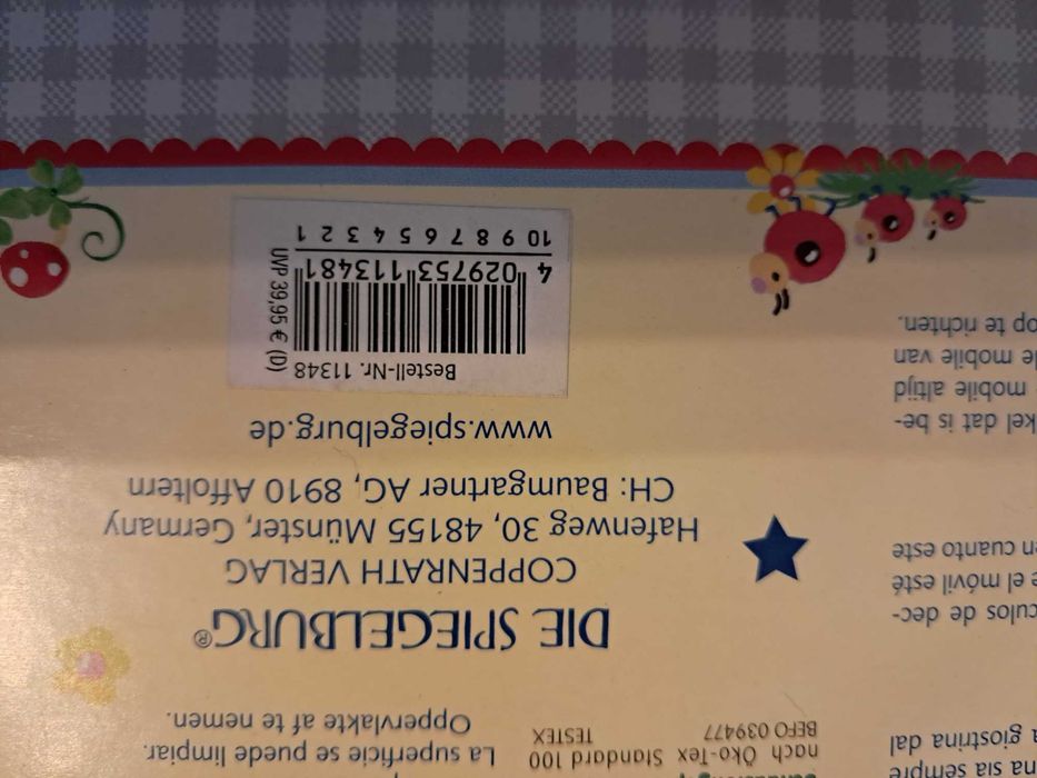 Karuzela mobilna Osiołek Baby Gluck Spiegelburg recznie robiona hand