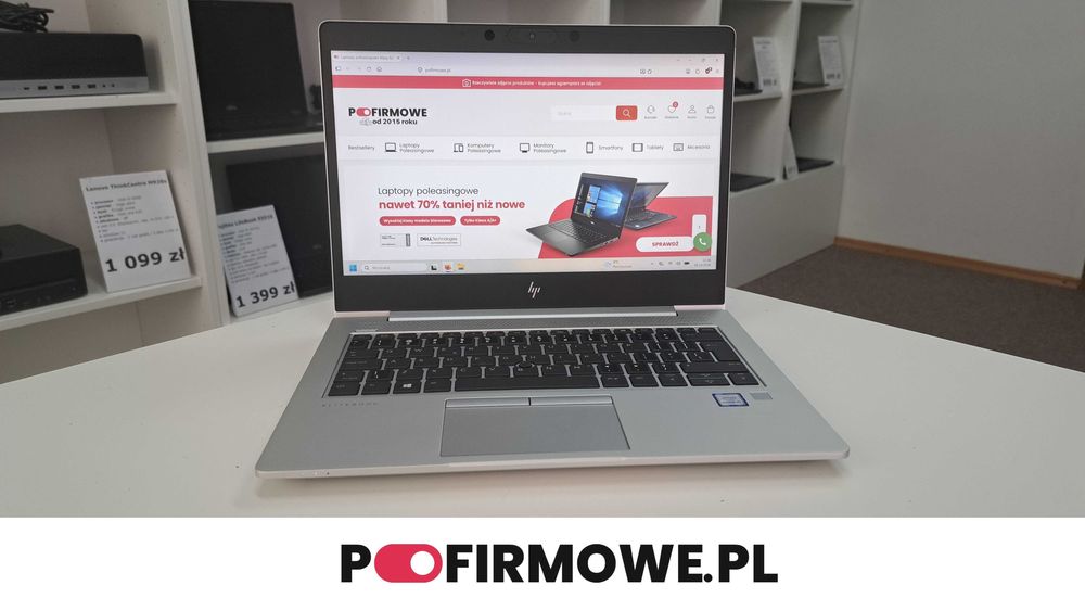 Zgrabny HP EliteBook 830 G6 13,3" i5-8gen 16GB 256SSD IPS Full HD Aluminium Windows 11 Gwarancja Faktura VAT23% Klasa A