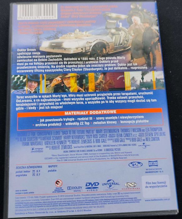Powrót do przyszłości 3x DVD