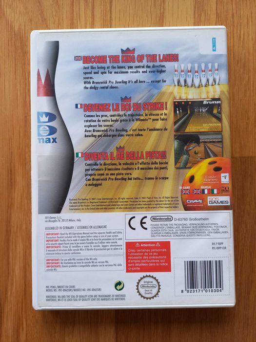 Jogo Brunswick Pro Bowling - Nintendo Wii